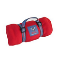 Fleece Blanket w/ Woven Carry Strap